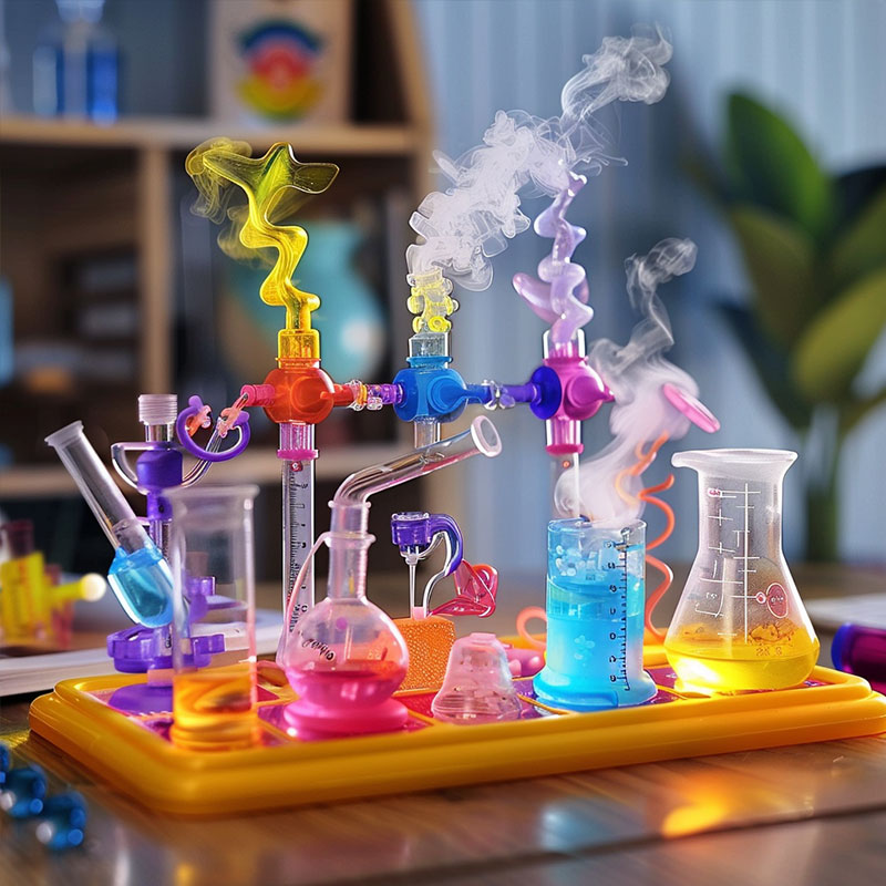 定制科學(xué)實驗兒童小玩具套裝小學(xué)生實驗瓶塑料燒杯手工活動玩具